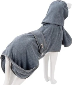 Super Absorberende Honden Badjas Grijs Maat L -Hond Benodigdheden 1012x1200