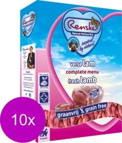 Renske Hond Vers Adult Graanvrij - Lam - Hondenvoer - 10 X 395 G -Hond Benodigdheden 1028x1200