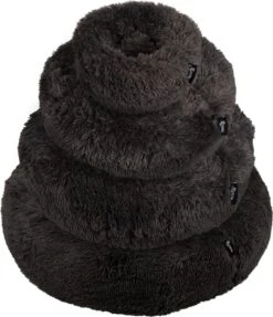 District 70 FUZZ - Hondenmand Comfortabel En Zacht Pluche - Zand, Oudroze, Donkergrijs En Lichtgrijs In S/M/L/XL - Maat: Medium, Kleur: Zand -Hond Benodigdheden 1034x1200 1