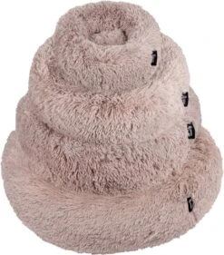 District 70 FUZZ - Hondenmand Comfortabel En Zacht Pluche - Zand, Oudroze, Donkergrijs En Lichtgrijs In S/M/L/XL - Maat: Medium, Kleur: Zand -Hond Benodigdheden 1053x1200 2