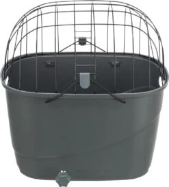 Trixie Fietsmand Voor Bagagedrager Met Draadkoepel Kunststof Grijs (46X36X47 CM) -Hond Benodigdheden 1086x1200 1