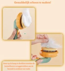 Merkloos Kattenborstel - Hondenborstel - Kattenkam - Pompoen Borstel - Kattenhaar - Haarverwijderaar Voor Huisdieren - Huisdierhaar Verwijderaar -Hond Benodigdheden 1096x1200