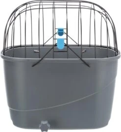 Trixie Fietsmand Voor Bagagedrager Met Draadkoepel Kunststof Grijs (46X36X47 CM) -Hond Benodigdheden 1105x1200 2