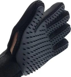 Borstel Voor Huisdieren - 2 Stuks LINKS + RECHTS - Voor Elke Vacht - Silicone - Vachtborstel - Borstel Handschoen - Zwart- ODaani -Hond Benodigdheden 1112x1200 2