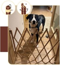 Merkloos Traphekje Voor Honden (vouwhekje / Schaarhekje / Harmonica Hekje) -Hond Benodigdheden 1113x1200 2
