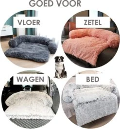 Zootic Fluffy Hondenkussen Hondenmand Hondenbed - Grijs 100 X 90 Cm -Hond Benodigdheden 1114x1200 1