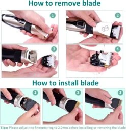 Merkloos Professionele Dierentondeuse - Scheerapparaat Voor Honden En Katten - Trimmer - 4 Opzetstukken - Oplaadbaar - Draadloos - Stil - Verschillende Haar En Vachtlengtes - Haartrimmer - Hondentrimmer - Honden Trimmer - Honden Knippen - Haren Knippen -Hond Benodigdheden 1154x1200