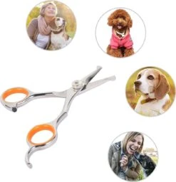 Merkloos Premium Gebogen Trimschaar Honden - Huisdier Trimmen - Hoofd, Poten Ogen & Oren - Kat & Hond Knippen - Veilige Schaar -Hond Benodigdheden 1159x1200 1