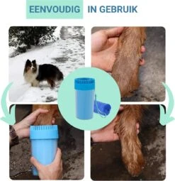 TIKKENS Hondenpoten Reiniger 2-in-1 - Hondenborstel - Hondenpoot Reiniger - Huisdier Poot Wassen - Hondenverzorging - Honden Wassen - Inclusief Microvezeldoek - XL -Hond Benodigdheden 1163x1200