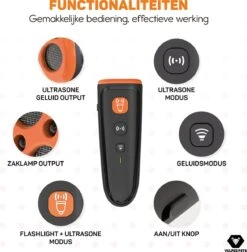 Vulpes Pets® Ultrasone Anti Blaf Apparaat – 3-in-1 Anti Blaf Apparaat Pro - Diervriendelijk & Zonder Schok - Alternatief Anti Blafband - Voor Kleine & Grote Honden - Audio - Flashlight - USB-Oplaadbaar -Hond Benodigdheden 1177x1200 5