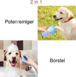 Fuzly - Hondenpoot Reiniger - + Handdoek - Hondenborstel - Hondenverzorging - Verzorging Hond - Hond Wassen - Blauw -Hond Benodigdheden 1181x1200 1
