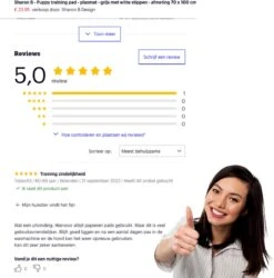 Sharon B - Puppy Training Pad - Plasmat - Beige Met Botjesprint - 80x90 Cm - Hondentoilet - Herbruikbaar - Wasbaar -Hond Benodigdheden 1185x1200 8