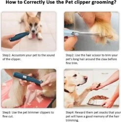 Buxibo Professionele Dieren Tondeuse Set - Tondeuse + Schaar - Voor Huisdieren Honden & Katten - Draadloos - Oplaadbare Pet Trimmer - Precieze Clipper - Low Noise -Hond Benodigdheden 1188x1200 3