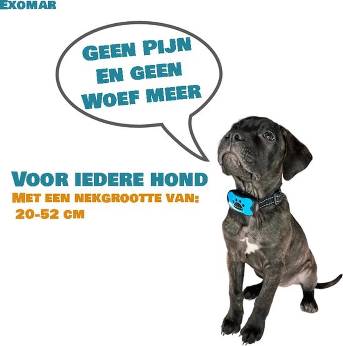 Exomar® Anti Blafband Voor Honden Blafband Anti Blaf Apparaat Blafband Zonder Schok - Diervriendelijk 2 Exomar® Anti Blafband Voor Honden Blafband Anti Blaf Apparaat Blafband Zonder Schok - Diervriendelijk - Afbeelding 2
