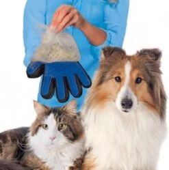 Vacht Verzorgingsborstel Voor Huisdieren - Blauw - LimitedDeals - Voor Honden Katten Konijnen Paarden - Tevens Massage Handschoen Voor Dieren! - Goed Voor De Verzorging Van De Vacht -Hond Benodigdheden 1189x1200 4