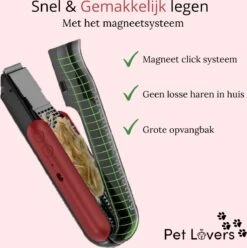 Pet Lovers - Hondentondeuse - Hondentondeuse - Automatische Inhalerende Haren - Dierentondeuse - Hondentrimmer - Hondentondeuse Dikke Vacht - Tondeuse Voor Honden - Hondentondeuse - Draadloos - 2 Opzetkammen - Honden En Katten Tondeuse -Hond Benodigdheden 1196x1200