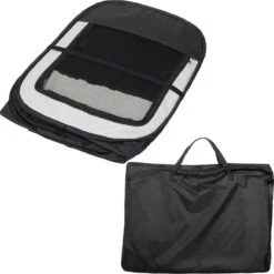 Dailyibed Opvouwbare Puppyren - Zwart - 115x115x58 Cm - Incl. Draagtas - Incl. Voederbak -Hond Benodigdheden 1198x1200 19