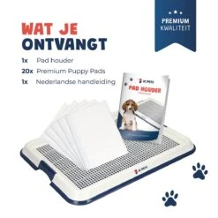 JC Pets Premium Pad Houder Met Rooster - Inclusief 20 Puppy Training Pads - Hondentoilet - Zindelijkheidstraining Hond -Hond Benodigdheden 1199x1200 12