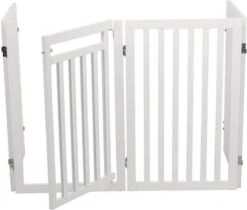 Trixie Hondenhek Met Deur Wit - 60-160 X 81 CM -Hond Benodigdheden 1200x1021 3