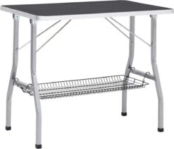 VIDAXL Hondentrimtafel Verstelbaar Met 2 Lussen En Opbergschap -Hond Benodigdheden 1200x1027 3