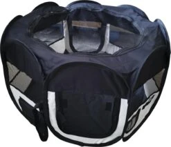 Dailyibed Opvouwbare Puppyren - Zwart - 115x115x58 Cm - Incl. Draagtas - Incl. Voederbak -Hond Benodigdheden 1200x1037 1