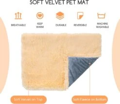 Nobleza Fluffy Benchkussen - Dierenkussen - Hondenkussen - Kattenkussen - Benchmat - Dierenmat - Hondenmat - Kattenmat - Crème - Maat L -Hond Benodigdheden 1200x1043 2