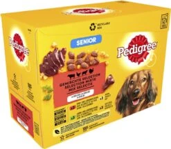 Pedigree Senior In Gelei Honden Natvoer - Vlees En Gevogelte In Gelei - 48 X 100 Gr -Hond Benodigdheden 1200x1048 2