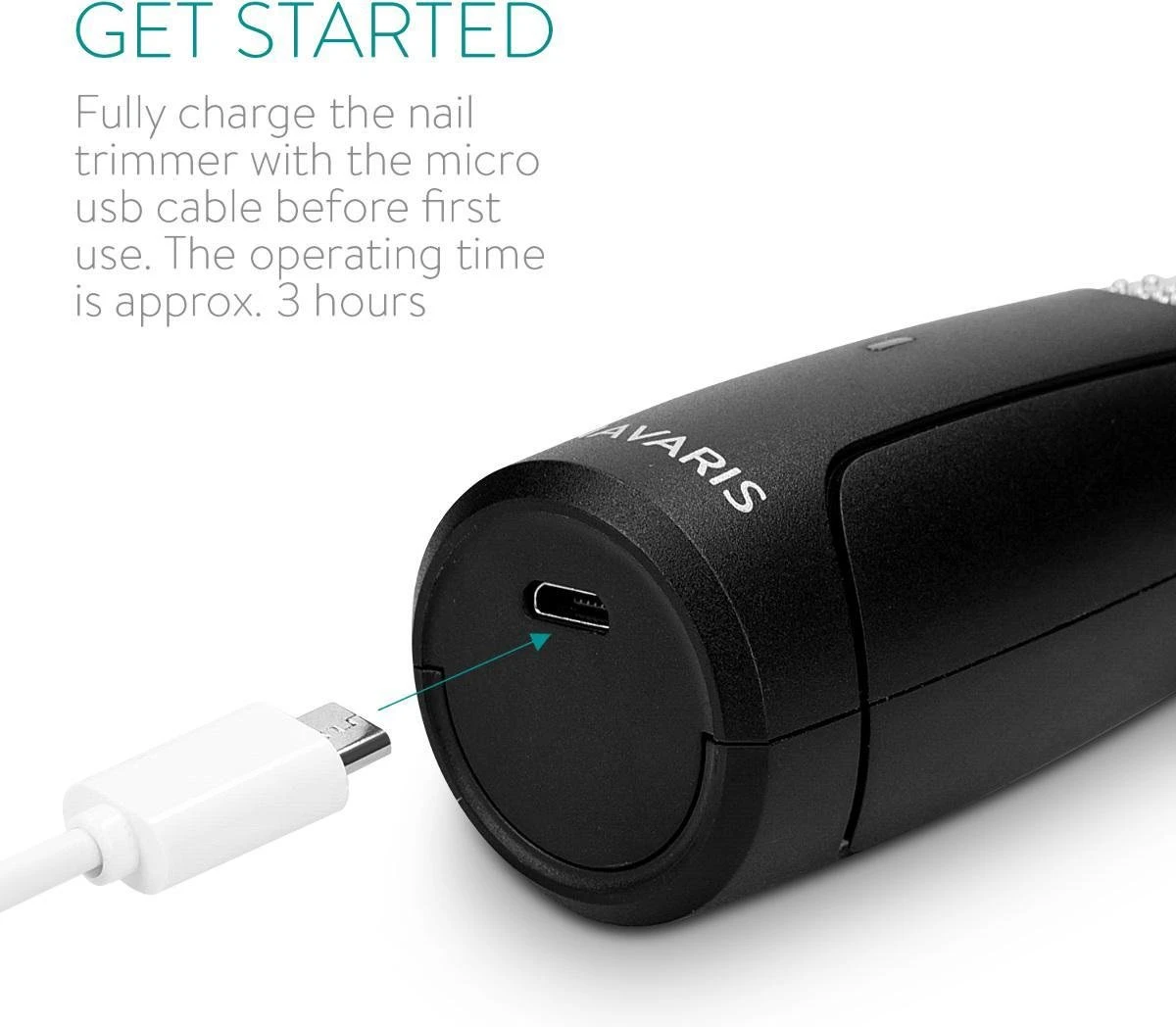 Navaris Elektrische Nagelvijl Voor Huisdieren - Met Diamanten Vijlkop - Voor Honden, Katten En Konijnen - Ook Voor Vogelsnavels - Draadloos 3 Navaris Elektrische Nagelvijl Voor Huisdieren - Met Diamanten Vijlkop - Voor Honden, Katten En Konijnen - Ook Voor Vogelsnavels - Draadloos - Afbeelding 3