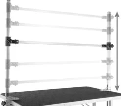 Tectake - Honden Trimtafel Met Twee Lussen - Zwart/zilver- 402893 21 Tectake - Honden Trimtafel Met Twee Lussen - Zwart/zilver- 402893 -Hond Benodigdheden 1200x1051 1