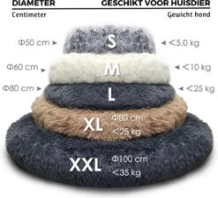 Topmast Fluffy Donut - Dierenmand - Donut Hondenmand - Camel - 40 Cm -Hond Benodigdheden 1200x1089 4
