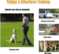 W&Z® Anti Blafband Inclusief Afstandsbediening- 3-60KG - Diervriendelijk - Zonder Schok - Vibratie/Audio/Licht - Anti Blaf Band - Water Bestendig -Hond Benodigdheden 1200x1092 4