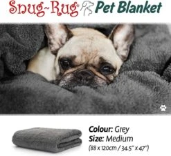 Snug-Rug Huisdier Deken Voor Honden En Katten – Small Slate Grey Kattendeken Hondendeken – Vetbed Hond Bench Bank Fleece Kat Dierendeken Kattendekentjes Kattendekentje Dierenmat Hondenmat Plaid Kattendekens Kattenplaid -Hond Benodigdheden 1200x1099
