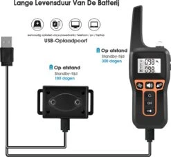 Anti Blafband EN Trainingshalsband In 1 - UNIEK SYSTEEM - 1000m Bereik - 100 Levels - Trainingsband - Antiblafband - Geluid En Vibratie/trilling - Grote En Kleine Honden - Waterdicht - Incl. E-book -Hond Benodigdheden 1200x1101 6