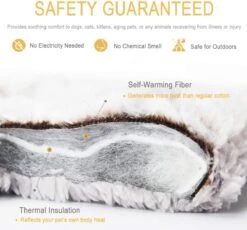 Merkloos Zelfverwarmende Dierendeken Zonder Stroom Thermo Deken Hond Kat Inclusief Adreslabel 70 X 47 Cm -Hond Benodigdheden 1200x1118 6