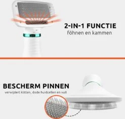 PetGoods 2-in-1 Hondenföhn – Föhn & Borstel - Honden & Katten - Low Noise -Hond Benodigdheden 1200x1140 3