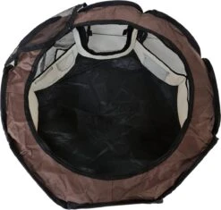 Dailyibed Opvouwbare Puppyren - Bruin - 115x115x58 Cm - Incl. Draagtas - Incl. Voederbak -Hond Benodigdheden 1200x1140 9