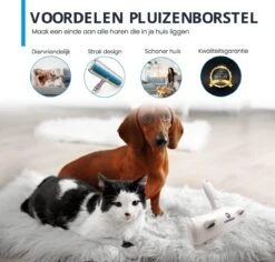 Luxgoods Huisdierhaar Verwijderaar - Blauw - Kunststof- Huisdierhaar Verwijderaar - Hondenhaar - Pluizenborstel -Hond Benodigdheden 1200x1146 3