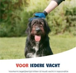 Merkloos Vachtverzorgingshandschoen -Hond Benodigdheden 1200x1149