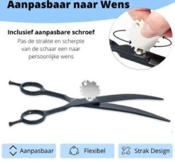 Petsify - Professionele 8-delige Huisdier Knipset - Effileerschaar Hond - Kam Hond - Schaar Hond - Katten Kam - Hondenschaar - Trimschaar Voor Honden - Kapperset - Zwart -Hond Benodigdheden 1200x1152 2