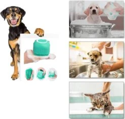 Merkloos Siliconenborstel - Massage Borstel - Silicone Massage Brush - Shampoo Borstel – Lichaamsverzorging - Scrubborstel - Badborstel - Huisdieren - Hond/Kat -Hond Benodigdheden 1200x1153 3
