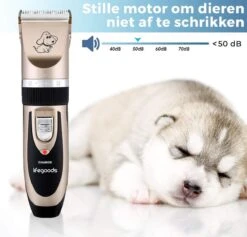 LifeGoods Hondentondeuse - Voor Katten En Honden - Complete Set - 5 Standen - Draadloos - Oplaadbaar - Goud/Zwart -Hond Benodigdheden 1200x1153 6