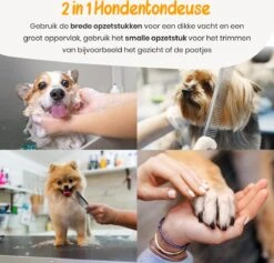 Loyalpetclub® Professionele 2-in-1 Hondentondeuse Voor Dikke Vacht – Draadloze Honden Tondeuse & Hondentrimmer – Stille Tondeuse Katten & Honden Trimset - Inclusief Opbergtasje -Hond Benodigdheden 1200x1153 7