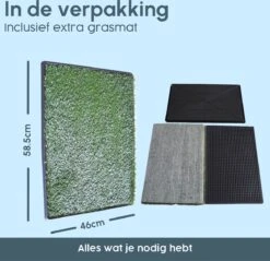 Merkloos Gtrise Hondentoilet Met 2 Matten - Out/Indoor - Zindelijkheidstraining Ebook - Dieren Wc -Hond Benodigdheden 1200x1162 9