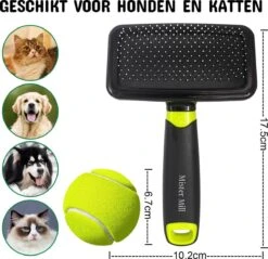 Mister Mill Professionele Set Honden Kattenborstel - Ondervachtkam Plus Slickerborstel -Hond Benodigdheden 1200x1163
