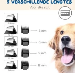Pawwy Dieren Tondeuse Set Draadloos Voor Honden En Katten – Voor Dikke Vacht - Hondentondeuse – Hondentrimmer - Scheerapparaat - Goud -Hond Benodigdheden 1200x1165 4