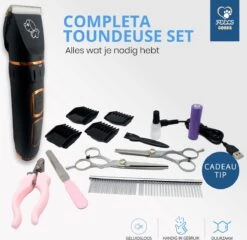 YE™ Professionele Dieren/honden Tondeuse Set Extra Krachtig - Honden Trimmer - Lang Of Kortharige Huisdieren Katten & Honden - Draadloos - Weinig Geluid -Hond Benodigdheden 1200x1165 5