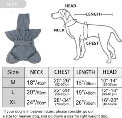 Super Absorberende Honden Badjas Grijs Maat L -Hond Benodigdheden 1200x1166 2