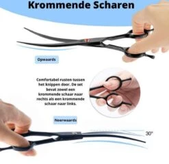 Petsify - Professionele 8-delige Huisdier Knipset - Effileerschaar Hond - Kam Hond - Schaar Hond - Katten Kam - Hondenschaar - Trimschaar Voor Honden - Kapperset - Zwart -Hond Benodigdheden 1200x1166 4