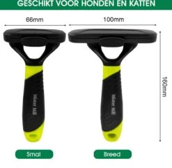 Mister Mill Trimhark - Hondenkam Kattenkam - Dierenkam 6,6 CM -Hond Benodigdheden 1200x1173