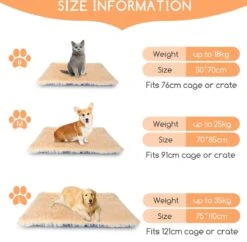 Nobleza Fluffy Benchkussen - Dierenkussen - Hondenkussen - Kattenkussen - Benchmat - Dierenmat - Hondenmat - Kattenmat - Crème - Maat L -Hond Benodigdheden 1200x1174 12